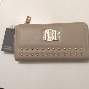 NWT Badgley Mischka Vegan Leather Studded Wallet